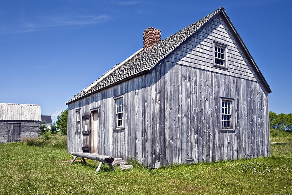 a early pioneer homestead, circa 1700s