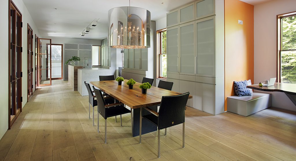 Brushed white oak Textured Light Color Floor
