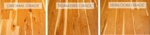 Hickory Hardwood Flooring grades from Carlisle Wide Plank Floors