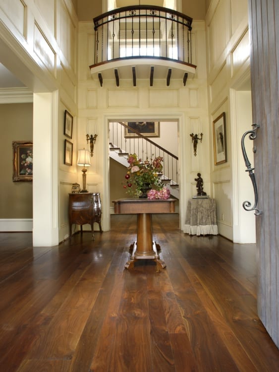 dark wood floor in grand entry