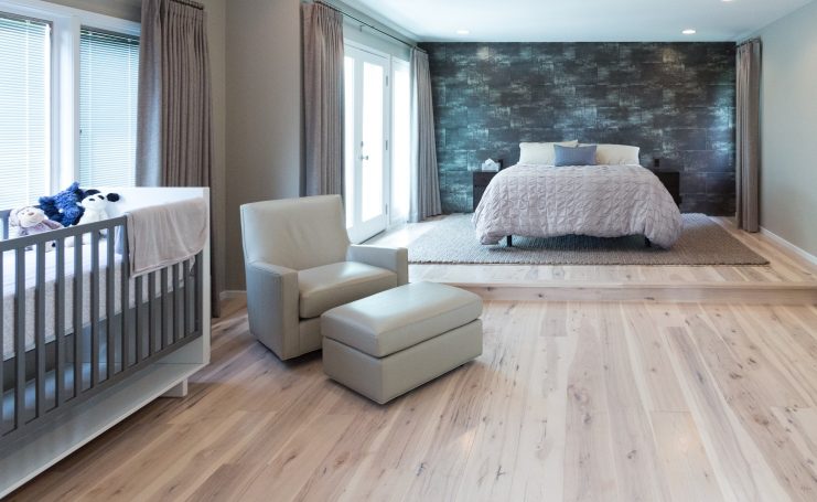 Light Toned Hickory Flooring