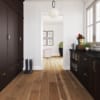 medium brown floor hallway
