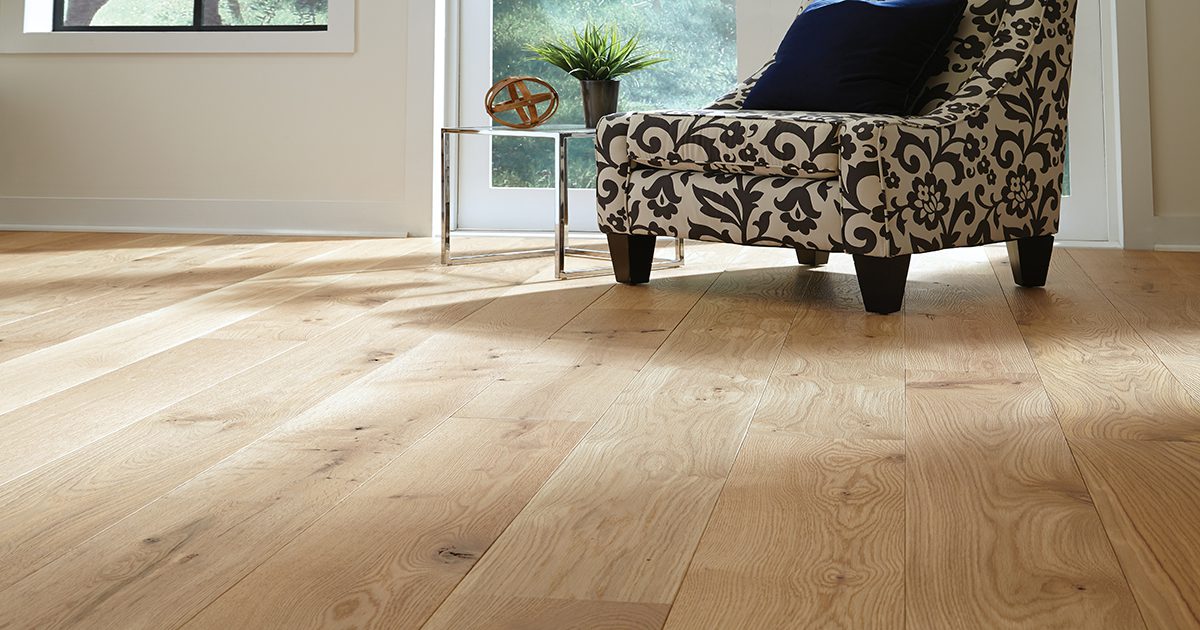 light floor with black and white chair