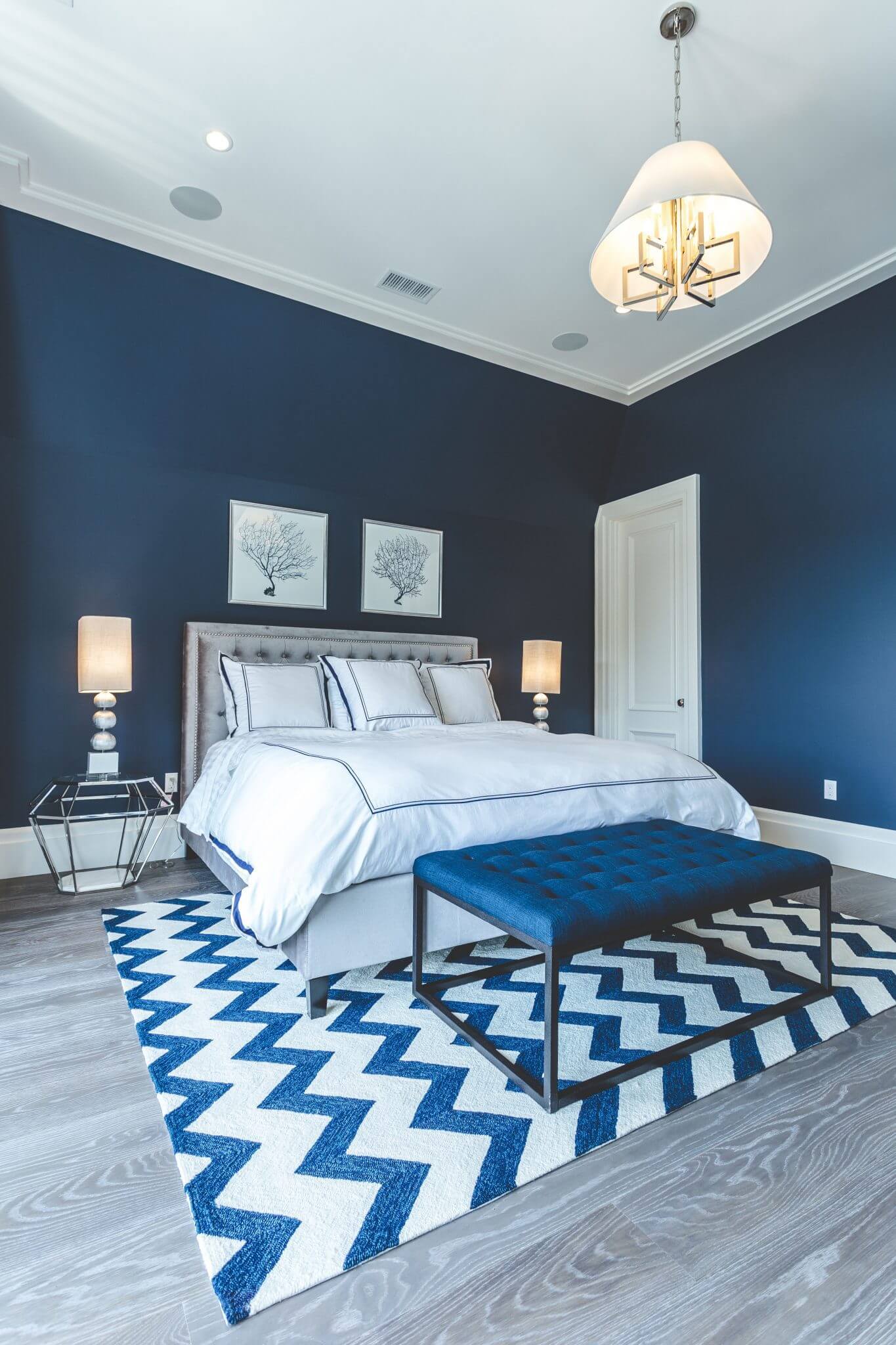 Manufactured Hardwood Floors in Bedroom