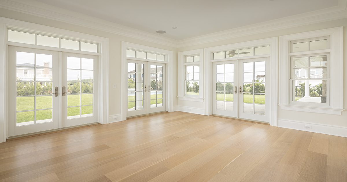 light floor in empty room