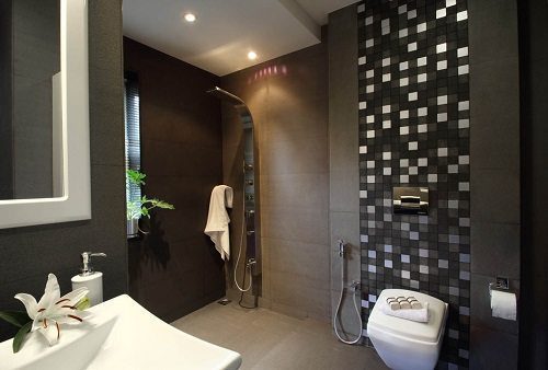 hardwood flooring in shower
